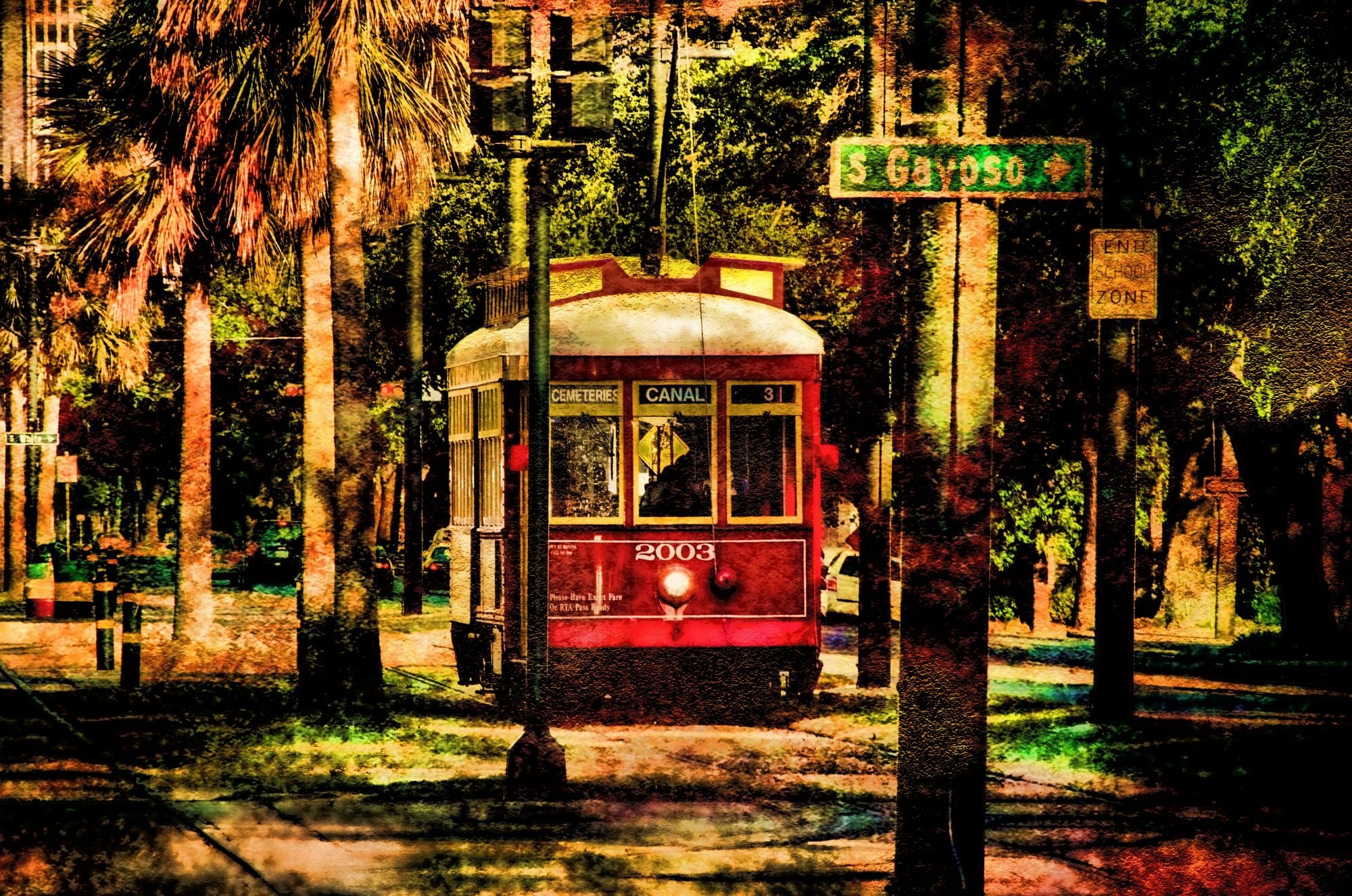 Art Photography, Street Car in New Orleans